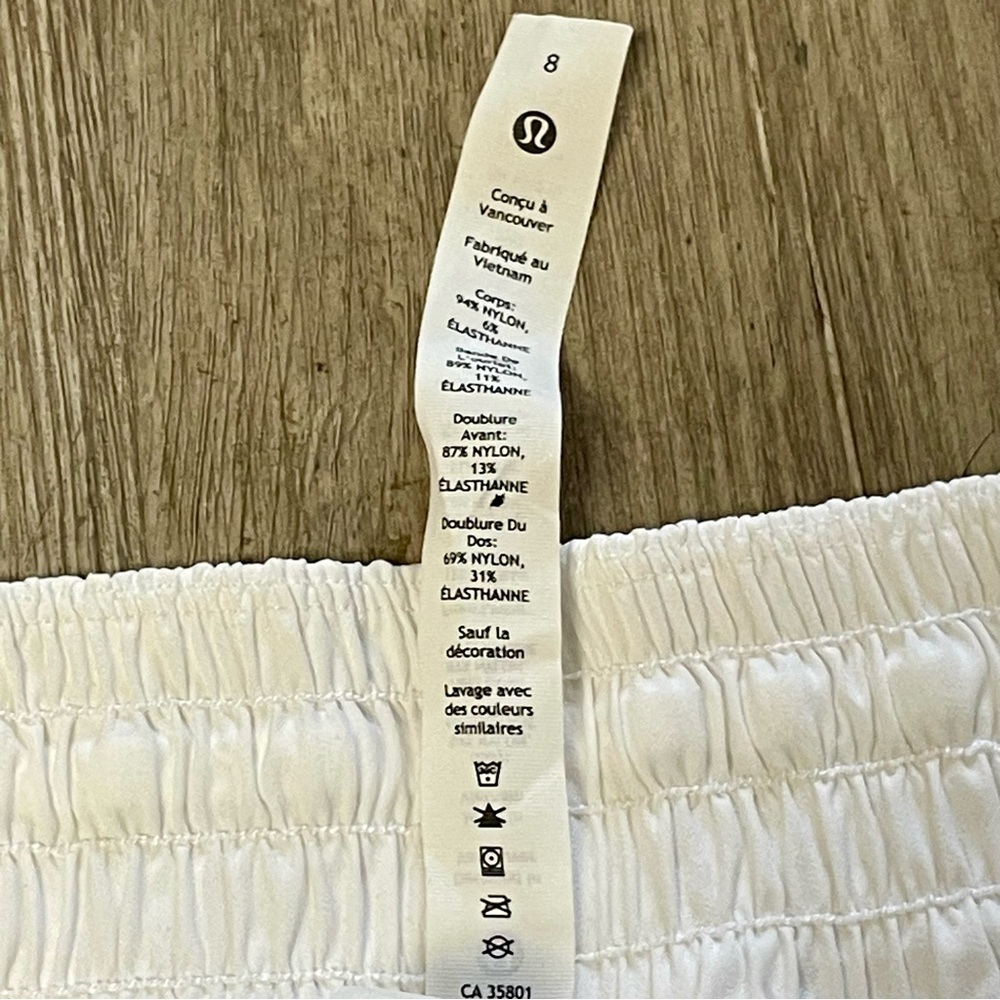 SOLD Lululemon Hotty Hot High-Rise Skirt in White Pickleball Tennis Golf Skort - Picture 11 of 16